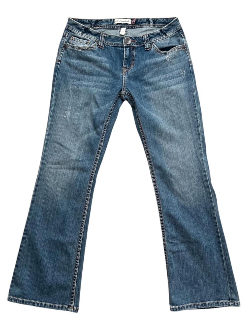 Aeropostale Hailey Skinny Flare Jeans Size 9/10 Low Rise Y2K Western Streetwear